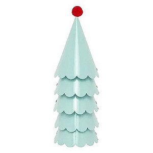 Chapéu de Aniversário Infantil com Pompom – Verde Menta e Vermelho | Kit 5 Unidades