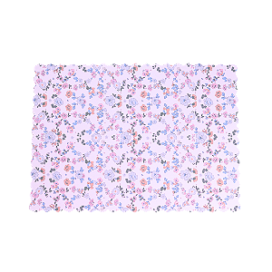 Jogo Americano de Papel Floral Liberty – 5 Unidades | Mesa Posta e Decoração de Festa
