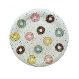 Prato de Papel Donuts 19cm