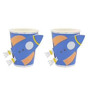 Copo de Papel - Espaço/Astronauta/Foguete - 5 Unds