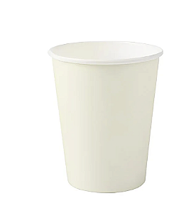 Copo Descartável de Papel Amarelo Candy 270ml – Festa Infantil e Adulto | 8 Unidades