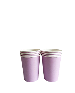 Copo de Papel Lilás- 08 unds