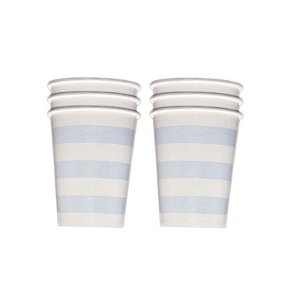 Copo de Papel Horizontal Azul Aco - 8 unds