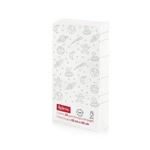 Guardanapo de Papel Astronauta Cinza - 20 unds
