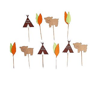 Topos para Doces - Aventura Selvagem  - 10 unds