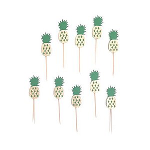 Topos para Doces - Abacaxi Dourado - 10 unds