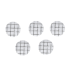 Mini Prato de Papel Grid P&B - 5 Unds