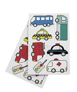Tatuagem Infantil Temporária Automóveis