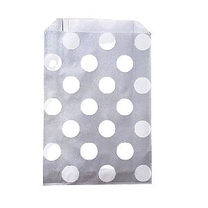 Saquinho de Papel Cinza Poá