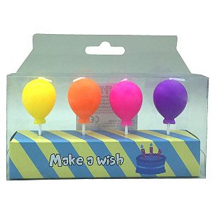 Mini Vela Balão Colorido