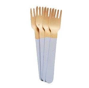 Garfo de Madeira Lavanda  14cm - 10 unds