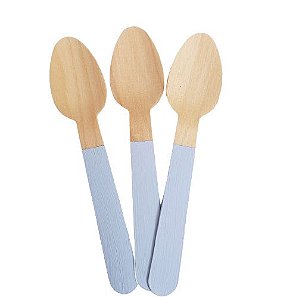 Colher de Madeira Lavanda 14cm - 10 unds