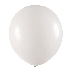Balão Art-Latex Redondo Liso N° 7- Branco - 50 Unds