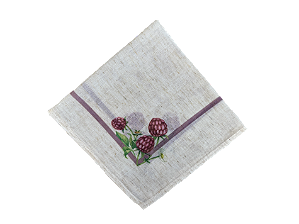 Guardanapo Linho estampa Amora - Kit com 2 unidades