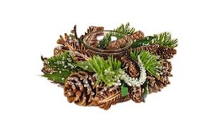 Porta Vela Rústico com Pinhas 1