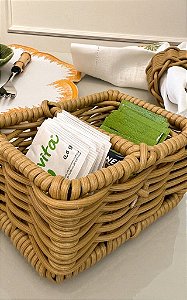 Porta Sachê Vime Caramelo