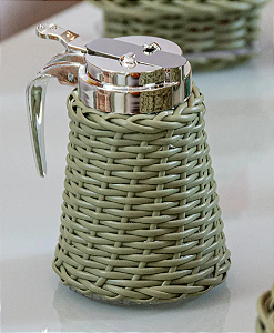 Meleira de Vidro com Vime Oliva