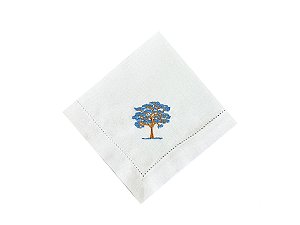 Guardanapo Bordado Ipê Azul