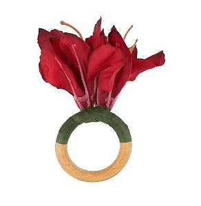 Porta Guardanapo Azaleia Bordô