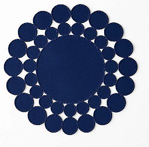 Jogo Americano Esfera Marinho - Kit com 4 unidades