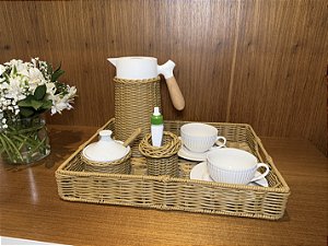 Bandeja Losango Vime Caramelo G