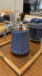 Meleira de Vidro com Vime Jeans