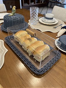 Prancha Retangular Vime Jeans P c/ Tampa Acrilico