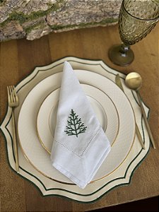 Guardanapo Bordado Árvore de Natal