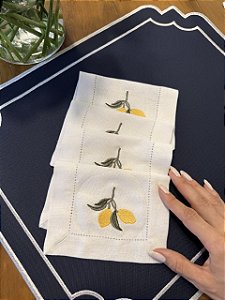 Guardanapo de Coquetel Limão Siciliano Kit com 4 unidades