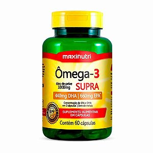 Omega 3 Supra-Oleo De Peixe- 1000Mg - 60Caps