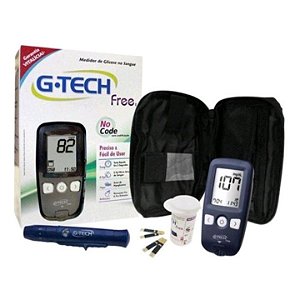 Kit Glicosimetro G-Tech Free1 com 10Tiras