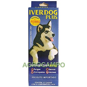 Iverdog Plus Ivermec 6mg Pulgas Carrapatos Kit 3 Cx C/ 4cp