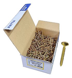Parafuso Chipboard Flangeado 4,5x45mm Patta Premium 500un.