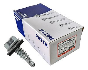 Parafuso Auto Brocante Sextavado Telha  14x7/8  Patta 500un.