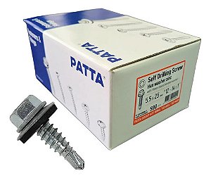 Parafuso Auto Brocante Sextavado Telha  12x1   Patta 500un.