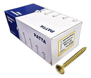 Parafuso Chipboard Flangeado 4,5x40mm Patta Premium 1000un.