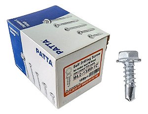 Parafuso Steel Frame 4,2x13mm Sextavado Flang. Patta 1.000un