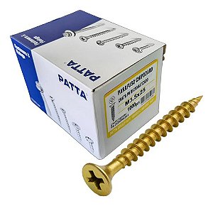 Parafuso Chipboard Cab. Chata 3,5x25mm Patta Premium 1000un.