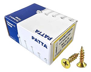 Parafuso Chipboard Cab. Chata 4,0x16mm Patta Premium 1000un.