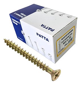 Parafuso Chipboard Cab. Chata 3,5x35mm Patta Premium 1000un.