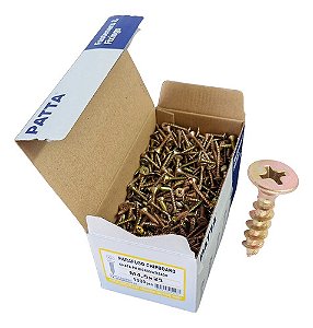 Parafuso Chipboard Cab. Chata 4,5x25mm Patta Premium 1000un.