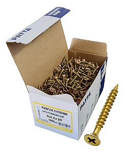 Parafuso Chipboard Cab. Chata 4,5x30mm Patta Premium 1000un.