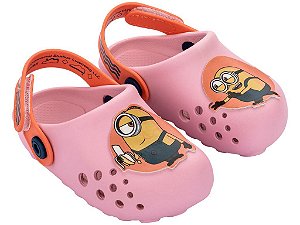 Babuche Meninas Minions Banana Wave Baby Rosa
