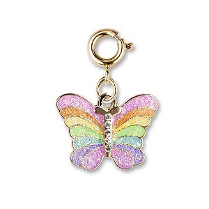 Pingente Infantil Menina Charm Borboleta Dourado Charm It