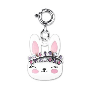 Pingente Infantil Menina Charm Coelho Boho Prateado Charm It