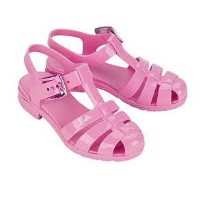Sandália Infantil Barbie Duo Plus Rosa Grendene Kids