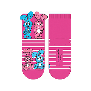 Meia Soquete Infantil 3D Turma da Mônica Tamanhos 23 a 34