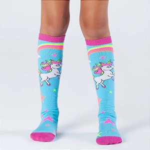 Meia Maluca Infantil 3/4 Unissex Com Personagens Cia da Meia