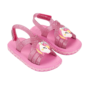 Sandália De Bebê Rosa Unicórnio Dream Zaxynina Rosa ou Lilás
