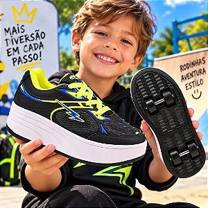 Tênis com Rodinhas Infantil Mini-Pé MP1361 – 4 Rodas + Chave + Tampões